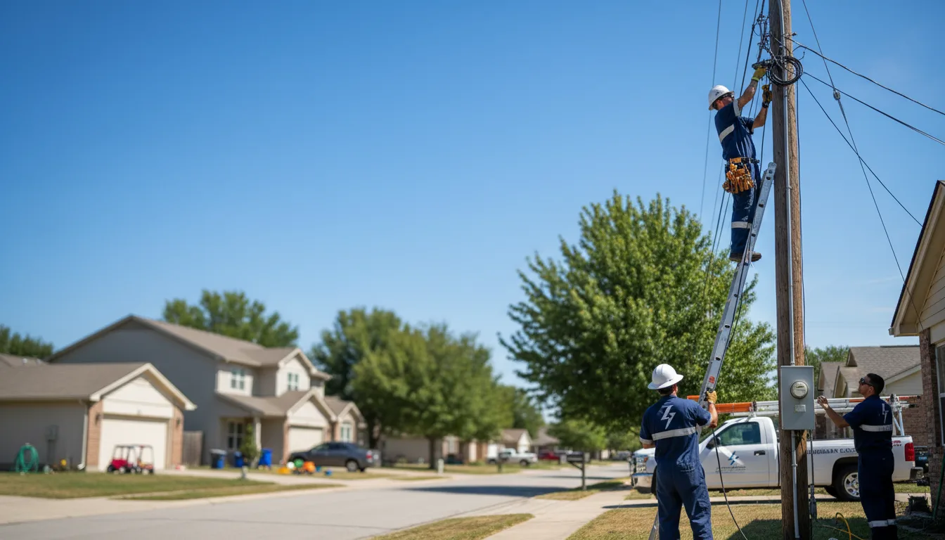 Residential electrician providing installation services in David City, NE